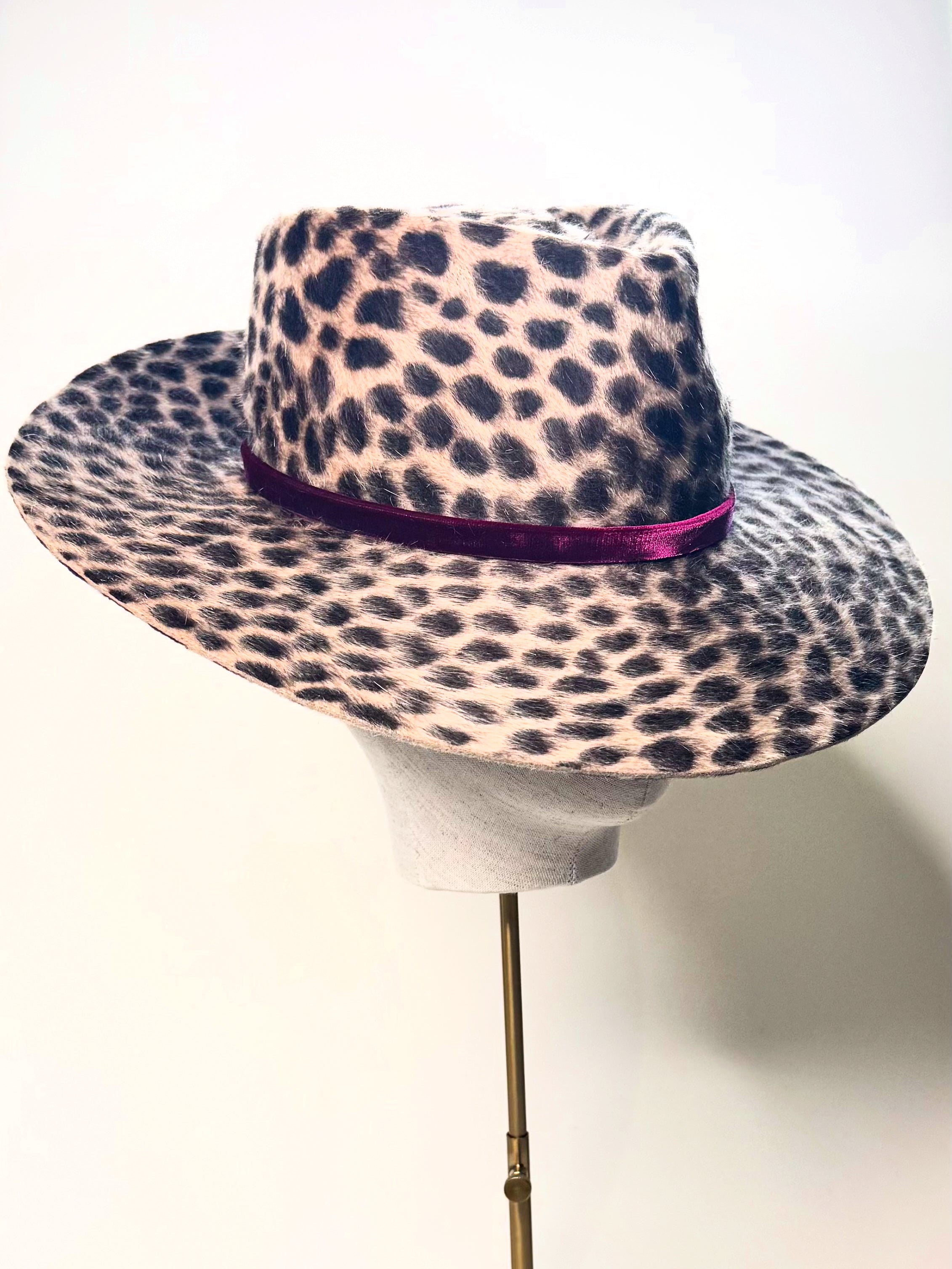 Leopard print Fedora