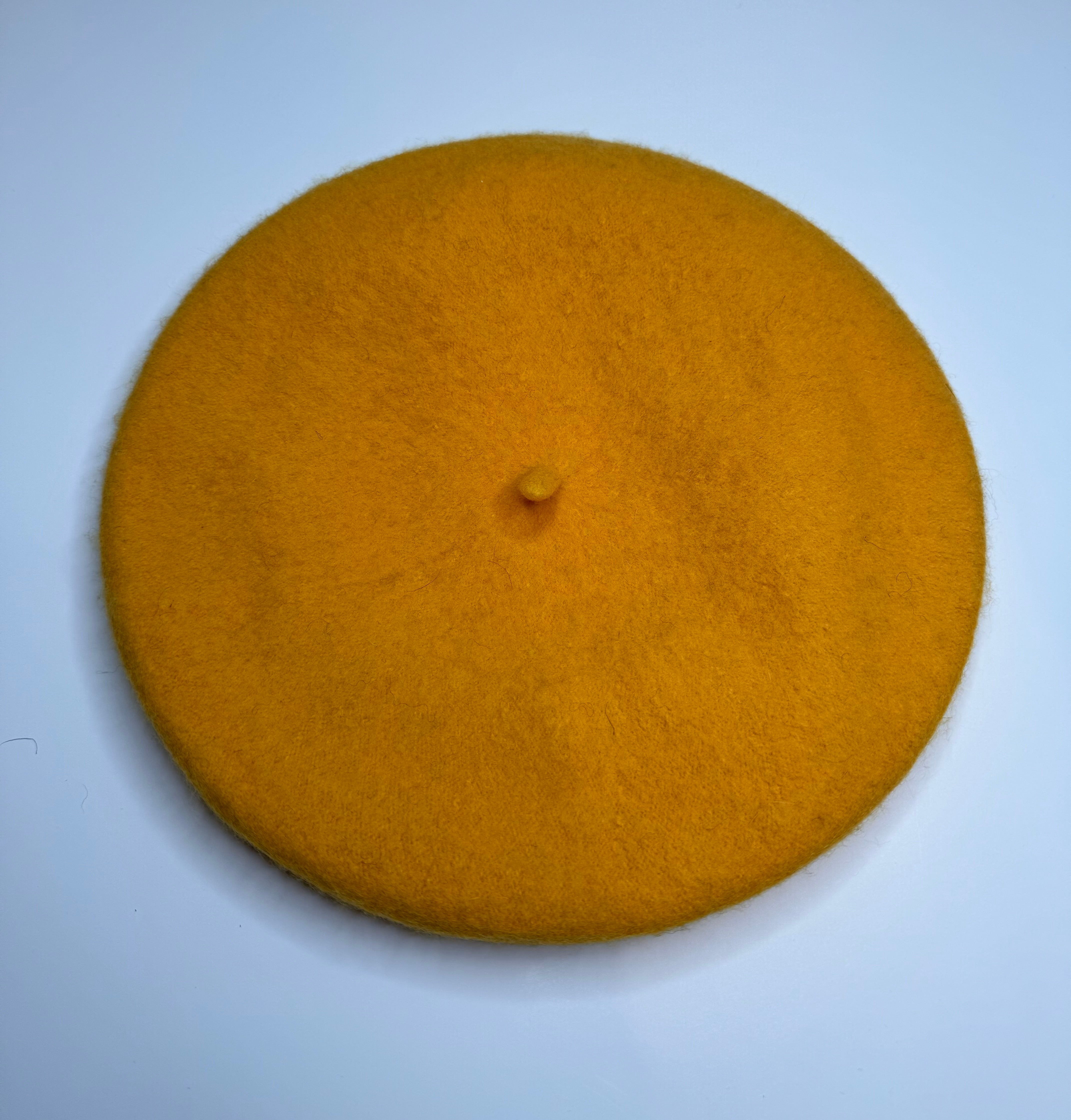 Golden yellow french beret